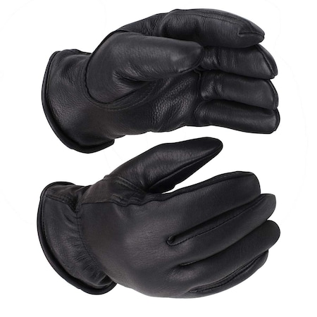 KINCO Kinco Lined Black Premium Deerskin Driver Gloves 90HKN-XL
